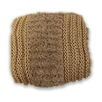 Your Lifestyle By Donna Sharp Faux Fur Plush Knit Midweight Throw