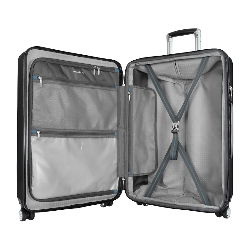 Ricardo Beverly Hills Melrose Inch Hardside Expandable Lightweight Checked Spinner Luggage