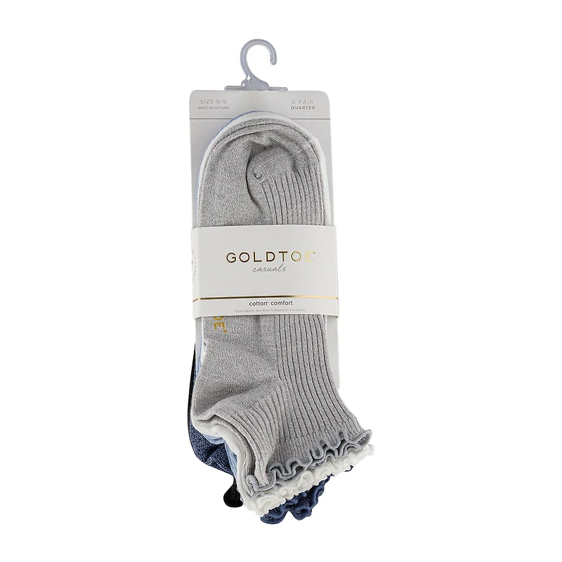 Gold Toe Womens Quarter Ankle Socks