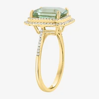 Effy Final Call Limited Quantities! Womens 1/ CT. T.W. Genuine Green Amethyst 14K Gold Cocktail Ring