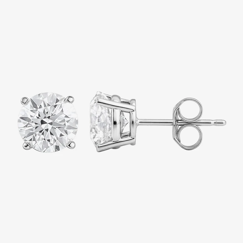 (G/Si1) Womens 3 CT. T.W. Lab Grown White Diamond 10K Gold Round 2-pc. Jewelry Set