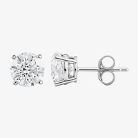 (G/Si1) Womens 3 CT. T.W. Lab Grown White Diamond 10K Gold Round 2-pc. Jewelry Set