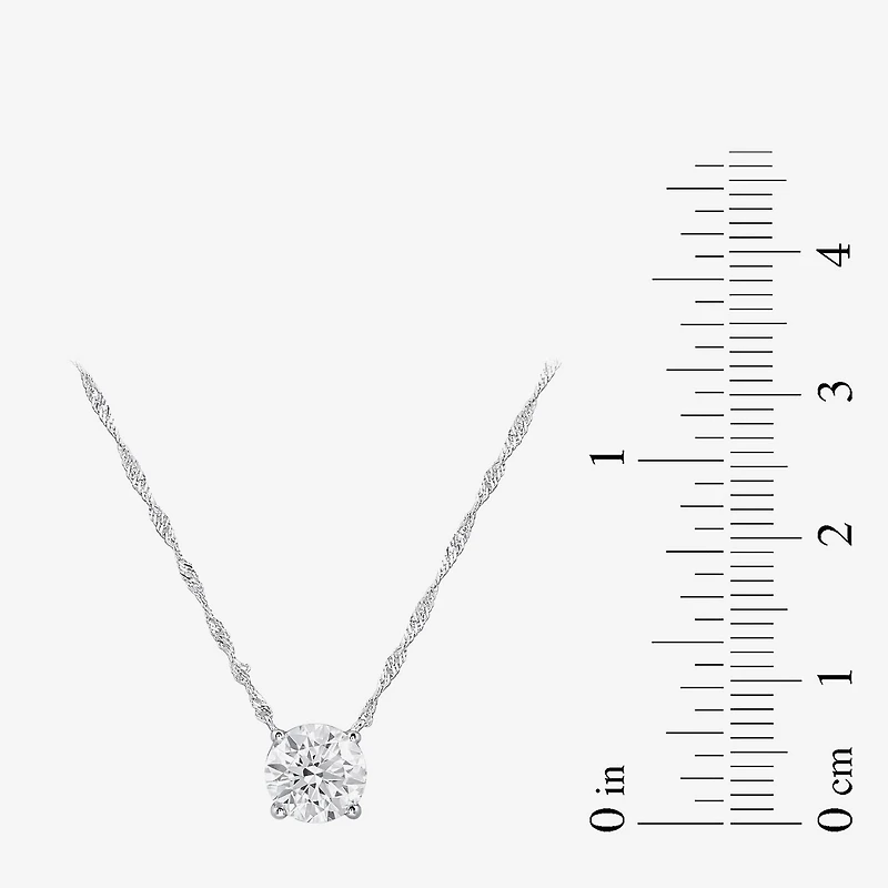 (G/Si1) Womens 3 CT. T.W. Lab Grown White Diamond 10K Gold Round 2-pc. Jewelry Set