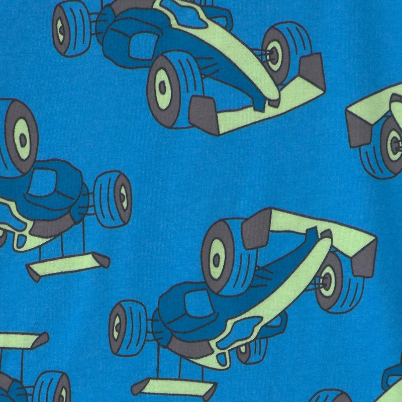 Carter's Little & Big Kid Boys Rib Crew Neck Short Sleeve 4-pc. Pajama Set