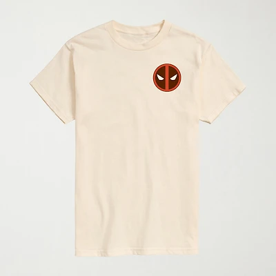 Novelty Mens Crew Neck Short Sleeve Regular Fit Deadpool Marvel Graphic T-Shirt