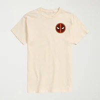 Novelty Mens Crew Neck Short Sleeve Regular Fit Deadpool Marvel Graphic T-Shirt