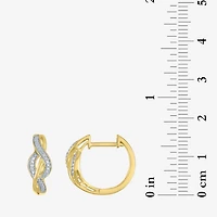 (G-H / Si2-I1) Womens 1/10 CT. T.W. Lab Grown White Diamond 14K Gold Over Brass 2-pc. Jewelry Set