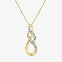 (G-H / Si2-I1) Womens 1/10 CT. T.W. Lab Grown White Diamond 14K Gold Over Brass 2-pc. Jewelry Set