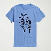 Novelty Mens Crew Neck Short Sleeve Regular Fit Goofy Big and Tall Graphic T-Shirt