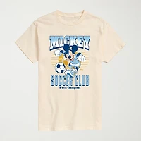 Novelty Mens Crew Neck Short Sleeve Regular Fit Mickey and Friends Big Tall Graphic T-Shirt