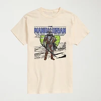 Novelty Mens Crew Neck Short Sleeve Regular Fit Baby Yoda Star Wars Graphic T-Shirt