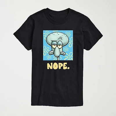 Novelty Mens Crew Neck Short Sleeve Regular Fit Spongebob Big and Tall Graphic T-Shirt