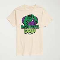 Novelty Mens Crew Neck Short Sleeve Regular Fit Hulk Marvel Big and Tall Graphic T-Shirt