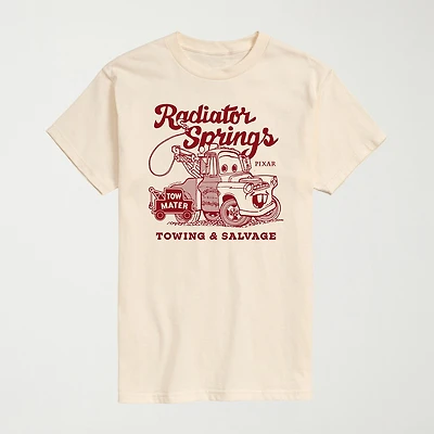 Novelty Mens Crew Neck Short Sleeve Regular Fit Cars Graphic T-Shirt