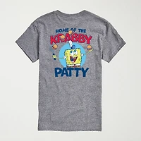 Novelty Mens Crew Neck Short Sleeve Regular Fit Spongebob Big and Tall Graphic T-Shirt