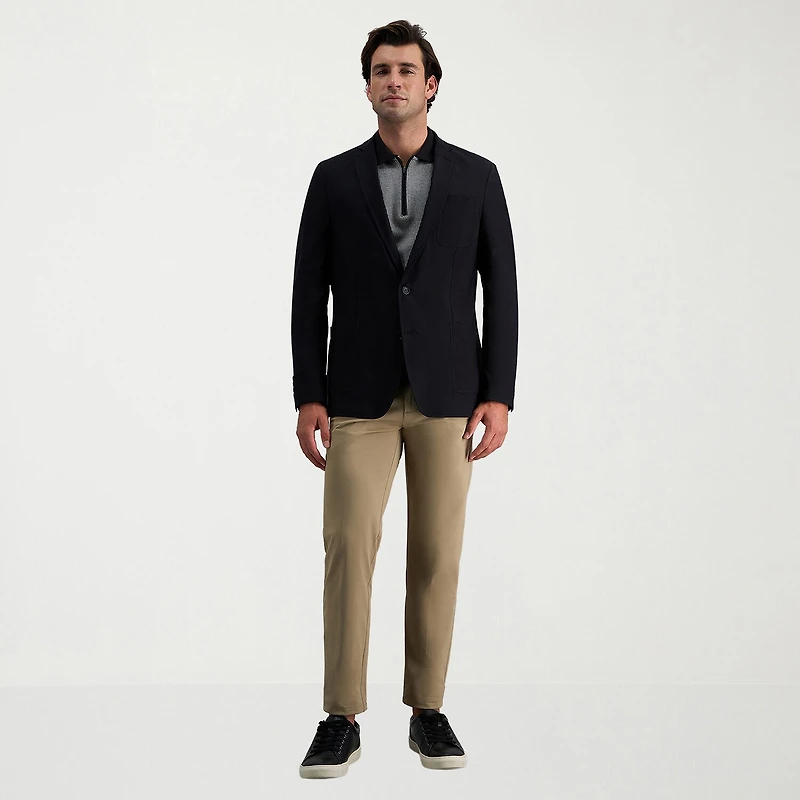 Haggar Smart Wash Tailored Highland Mens Stretch Fabric Modern Fit Blazer