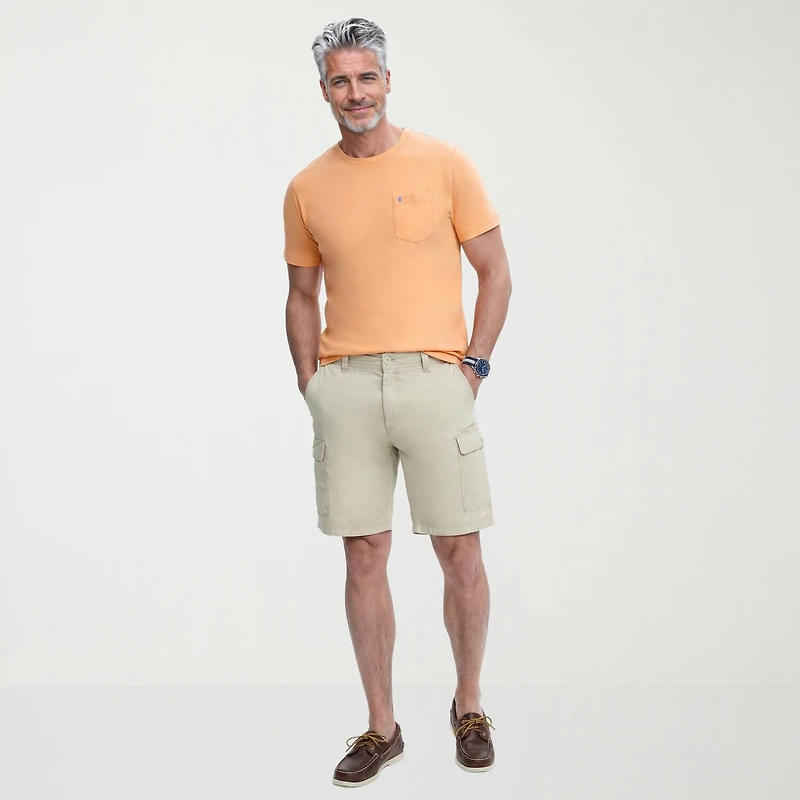 IZOD Saltwater Pigment Dyed Mens 9 1/2" Cargo Short