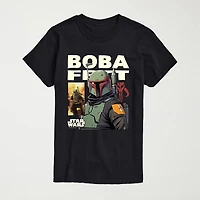 Novelty Mens Crew Neck Short Sleeve Regular Fit Star Wars Graphic T-Shirt