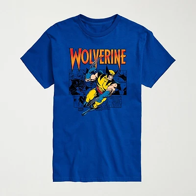 Novelty Mens Crew Neck Short Sleeve Regular Fit Marvel Graphic T-Shirt