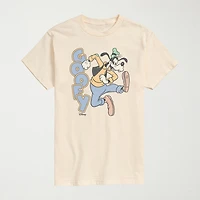 Novelty Mens Crew Neck Short Sleeve Regular Fit Goofy Graphic T-Shirt