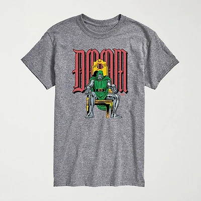 Novelty Mens Crew Neck Short Sleeve Regular Fit Marvel Big and Tall Graphic T-Shirt