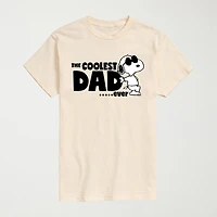 Novelty Mens Crew Neck Short Sleeve Regular Fit Snoopy Graphic T-Shirt