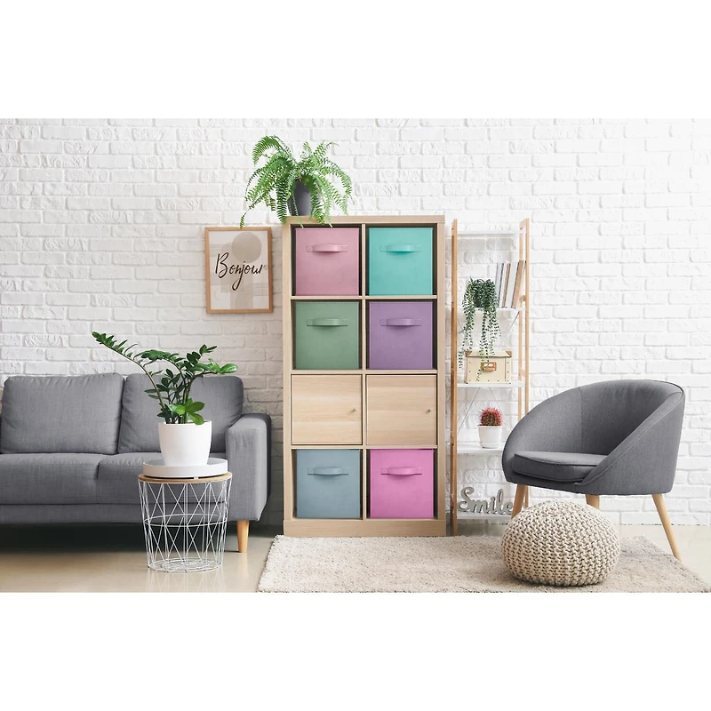 Sorbus 6 Pack 13" Foldable Cubes With Handles- Storage Cube