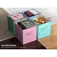 Sorbus 6 Pack 13" Foldable Cubes With Handles- Storage Cube