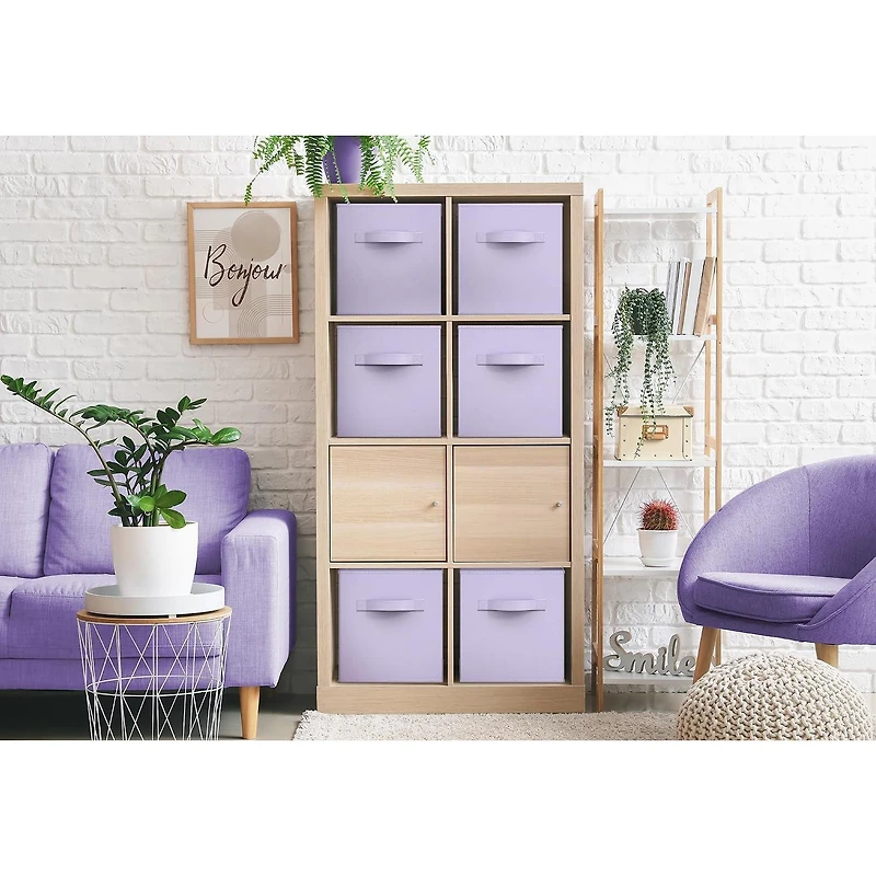 Sorbus 11" Foldable Fabric Cube Bins With Handle Storage Cube