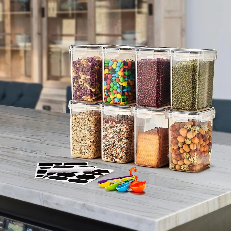Sorbus Airtight Containers With Locking Lids, Measuring Spoons & Labels 16-pc. Food Container