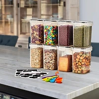Sorbus Airtight Containers With Locking Lids, Measuring Spoons & Labels 16-pc. Food Container
