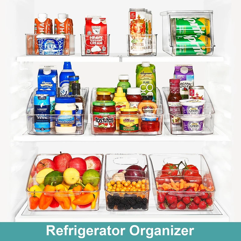 Sorbus Clear Organizing Bins On Wheels 3-pc. Storage Bin