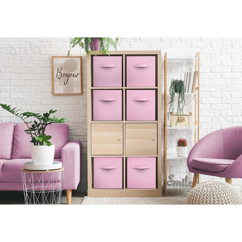 Sorbus 11" Foldable Fabric Storage Cube Bins With Handles Storage Cube