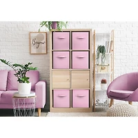 Sorbus 11" Foldable Fabric Storage Cube Bins With Handles Storage Cube