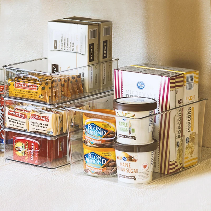 Sorbus Clear Plastic 8-pc. Storage Bin