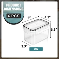 Sorbus Airtight Food Storage Containers With Locking Lids, Measuring Spoons & Labels 6-pc. Food Container
