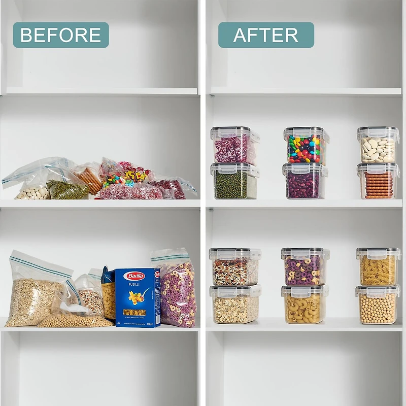 Sorbus Airtight Containers With Locking Lids, Measuring Spoons & Labels 12-pc. Food Container
