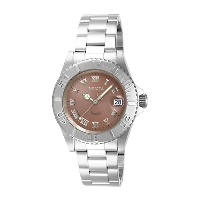 Invicta Angel Womens Silver Tone Stainless Steel Bracelet Watch 14362