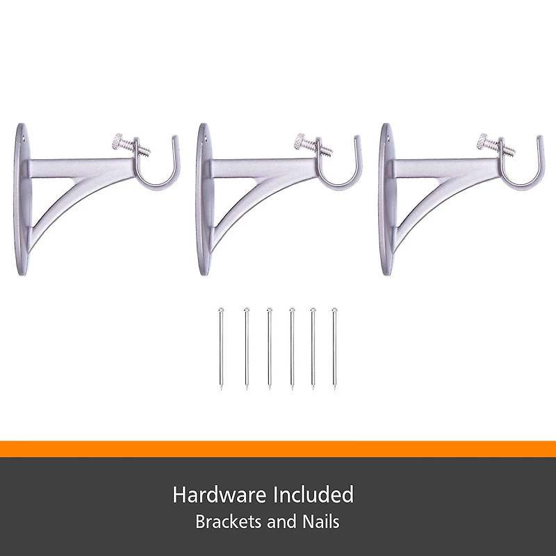 Kenney® Fast Fit™ Easy Install Jamey Curtain Rod