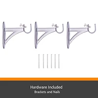 Kenney® Fast Fit™ Easy Install Jamey Curtain Rod