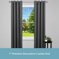Kenney Claremont Noah Ball 1 IN Adjustable Curtain Rod