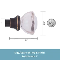 Kenney Claremont Mashapee 1 IN Curtain Rod