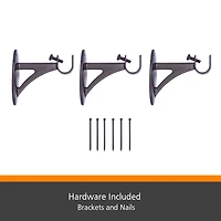 Kenney® Fast Fit™ Easy Install Carey Curtain Rod