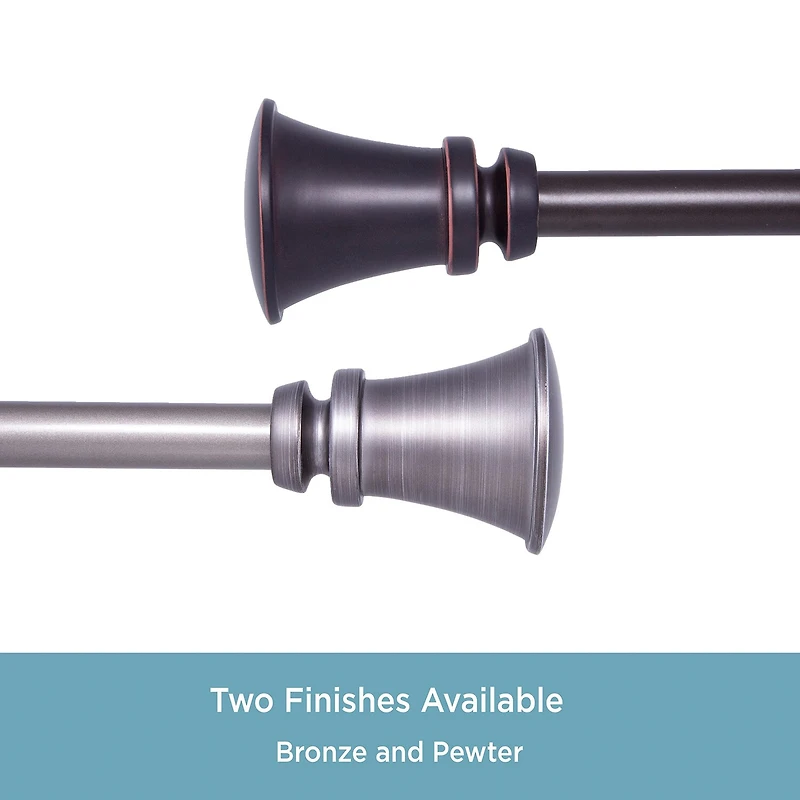 Kenney Nile Trumpet 3/4 Adjustable Curtain Rod