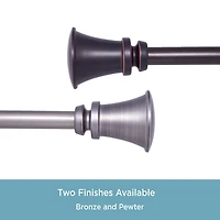 Kenney Nile Trumpet 3/4 Adjustable Curtain Rod