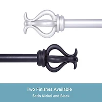 Kenney Kinsley Scroll 3/4 IN Adjustable Curtain Rod