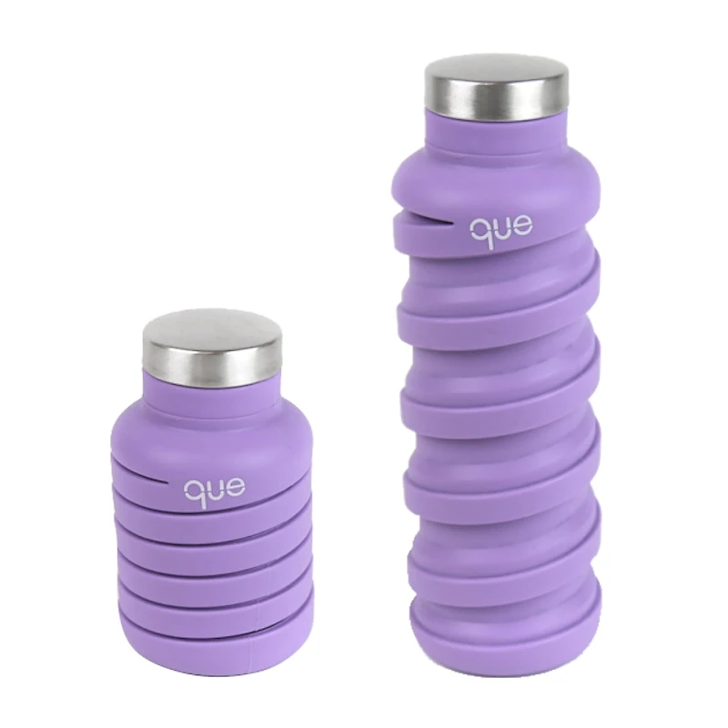 Que Collapsible Bpa Free Dishwasher Safe 20 Oz. Water Bottle