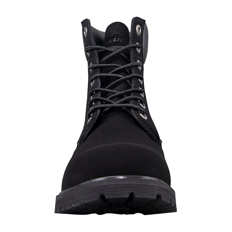 Lugz Mens Convoy Fleece Wide Block Heel Lace Up Boots