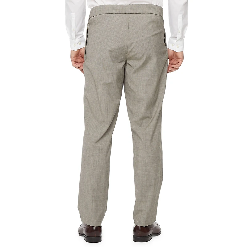 Stafford Coolmax All Season Ecomade Seated Mens Adaptive Classic Fit Flat Front Suit Pant