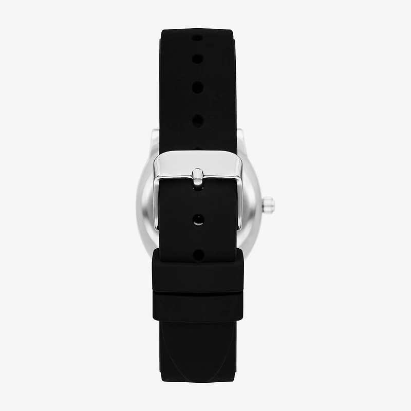 Womens Crystal Accent Black Strap Watch Fmdjo342